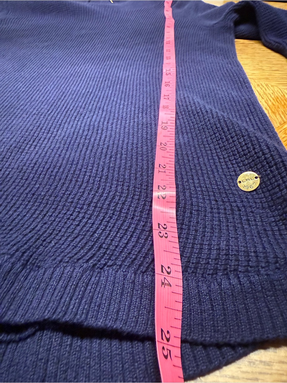 Ralph Lauren Navy Cowl Neck Sweater with Drawstring - Picture 7 of 10